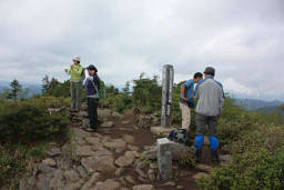 帝釈山頂上