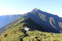 北岳に延びる小太郎尾根