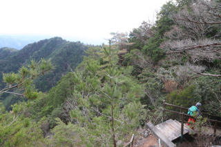 来た道を戻ります