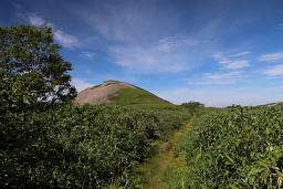 天塩岳を後にします