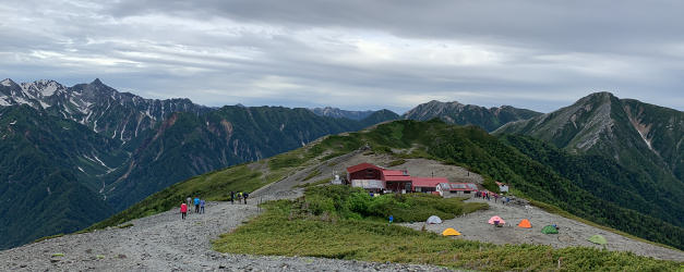 蝶ヶ岳山頂から