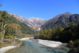 河童橋付近から