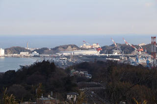 公園の見晴台から