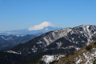 富士が姿を現す