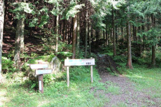 林道の突き当たりが登山口