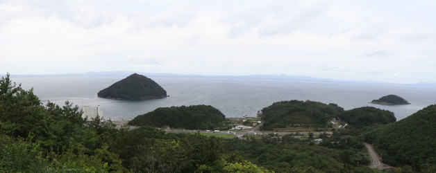 むつ湾展望台からの眺め