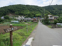 城山に向かう