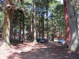 檜峰神社の駐車場