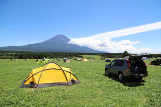 下山後はふもとっぱらキャンプ場へ